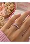 Pink Lilac Stone Silver Color Crown Model Women's Ring – Elegant Sparkling Design - 2
