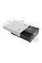 jaexest Under Desk Drawer, Attachable Under Desk Storage, Hidden Self-Adhesive Desk Drawer - 2