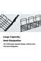 Teuuea Under Desk Cable Management, Metal Under Desk Table Rack Tray with Clamp, No Drill No Damage - 5
