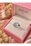 Purple Blue Stone Star Detailed Silver Color Women's Ring – Sparkling Special Design