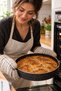 Granite Baking Tray Round Pastry Tray Non-Stick Cast Iron Tray Black Domestic Production - 2