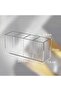 Clear Acrylic Makeup Brush Organiser, 4 Compartments, Desktop Cosmetic Storage Container for - 2