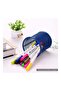 Metal Pen Holder Dark Blue - 5