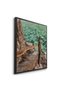 Turquoise Sea Nature Wall Art | Portrait Framed Canvas Print | Luxury Modern Botanical Decor for Living Room - 3