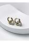 Heart-shaped dangle gold earrings