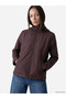 Plum Hooded Women's Raincoat - 2