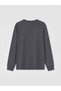 Anthracite Crew Neck Cotton Men's T-Shirt - 2