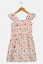 Kids Girl Allover Print Dress, Multicolor - 2
