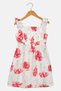 Kids Girl Floral Print Ruffle Sleeve Dress, Multicolor - 2