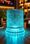 360 with Rgb Leds °   Rotating Coasters Super 3-Piece Set – 3 Different Patterned Rotating Coasters + 3 Coaster Pads - 4