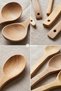 7-Piece Bamboo Wooden Spoon Set for Rice, Sauce, Food, Serving Spoon and Ladle Wooden Dowry Kitchen Set - 5