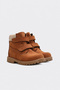 Genuine Leather 006Spa1001 Tan Nubuck Boy's Worker Boots - 4