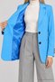 Padded Blazer Woven Jacket Lnt0049 Turquoise - 6
