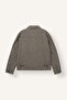 Regular Fit Polo Collar Checkered Lined Zippered Coat H2628Ax26Au - 2