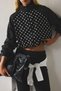 Regular Fit High Collar Polka Dot Zippered Cardigan I9676Ax26Au - 4