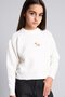 Crew Neck Embroidered Fuzzy Sweater for Girls H6857A826Au