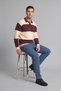 Relax Fit Polo Collar Striped Knitwear Sweater H9432Ax26Au - 6