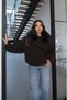 Bitter Brown Nubuck Fur Collared Coat - 3
