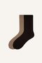Women's Seamless 2-Piece Modal Ribbed Long Socks I2741Axns