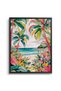 Vibrant Tropical Palm Tree Nature Wall Art | Portrait Framed Canvas Print | Luxury Modern Botanical Decor for Living Room - 2