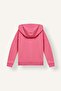 Zippered Printed Hooded Sweatshirt Cardigan for Girls I4904A826Au - 2