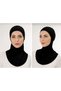 Practical Ninja Hat with Neck Collar, Non-Slip, Anti-Sweat, Flexible, Daily Use, 2 Pieces, Black