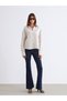 Alita City Farkıyla Soulife Beige Striped Poplin Women's Shirt - 4