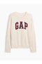 Men's Cream Relaxed Logo Intarsia Sweater - 2