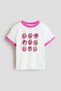Print-motif cotton T-shirt - 5