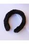 2Pcs Black Plush Feather Crown - 4