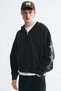 Oversized Fit Printed zip-through hoodie - 5