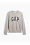 Men's Gray Relaxed Logo Intarsia Sweater - 2