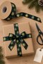 Christmas Snowflake Patterned Green Ribbon, 22 Meters-2.5 Cm, Satin Gift Wrapping and Decoration Ribbon - 7