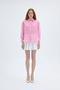 Women's Oversize Long Sleeve Shirt Gml00188 Pink - 3