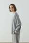 Gri Oversize Uzun Kol Basic Body