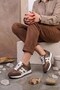 Velon Foam Sole Orthopedic Imported Women's Sports Shoes Brown - 2