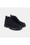 Men's Black Lace-Up Detailed Zippered Nubuck Leather Boots