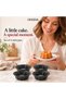 4 Inch Mini Fluted Cake Pan, Heavy Duty Carbon Steel Nonstick Baking Mold, Metallic Black 35285L20 - 3