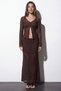 Women's Blouse Blz01741 Brown - 2