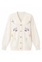 Floral Embroidered Knitwear Cardigan