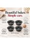 4 Inch Mini Fluted Cake Pan, Heavy Duty Carbon Steel Nonstick Baking Mold, Metallic Black 35285L20 - 2