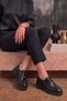 Toras Lace-Up Detail Women's Daily Shoes Black - 2