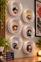 Anime Figure Display Box Hangable on the Wall Round 15.5X8.5Cm Pc465 - 2