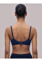 Navy Blue Solid Cotton Non-Padded Comfort T-Shirt Bra - 2