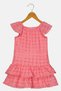 Kids Girl Eyelet Dress, Light Red - 3