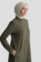 Pocket Detailed Basic Tunic Khaki - 5