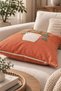 Punch Embroidered Throw Pillow Cover - 43*43 cm - Bronze Floral - Pnk001 - 3