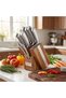 10-Piece Stainless Steel Knife Set with Wooden Block - 4