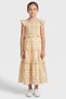 Kids Girl Floral Print Maxi Dress, Multicolor