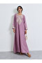 Purple Thread Embroidered Trim Jalabiya